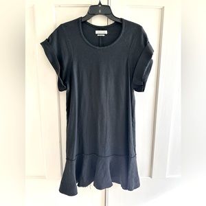 Isabel Marant Etoile Flounce Black Shift Dress